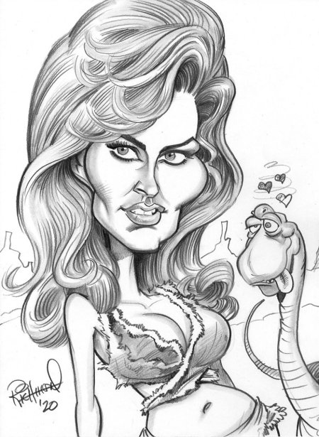 Карикатура знаменитости карандашом