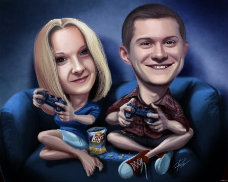 Портрет в стиле шарж