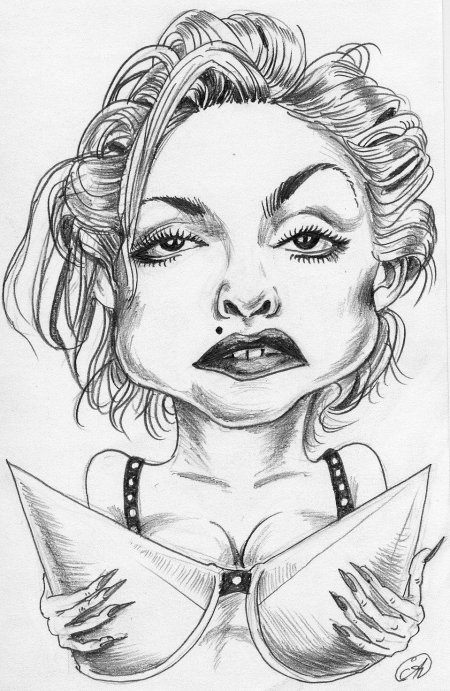 Карикатура карандашом