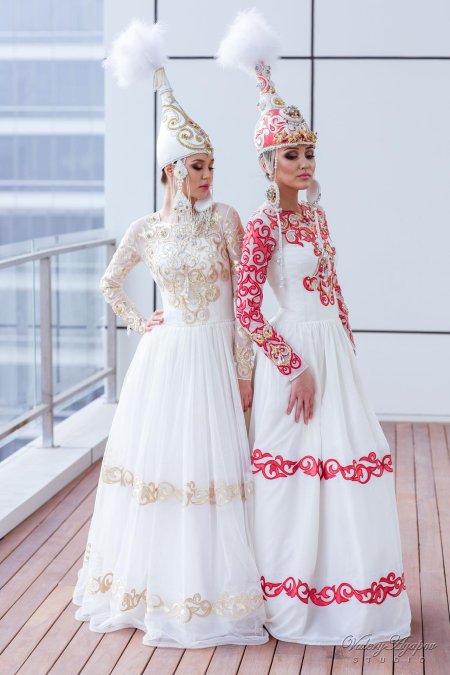 Платье невесты узату казахский