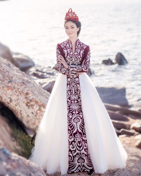 Платья этно кыргызские