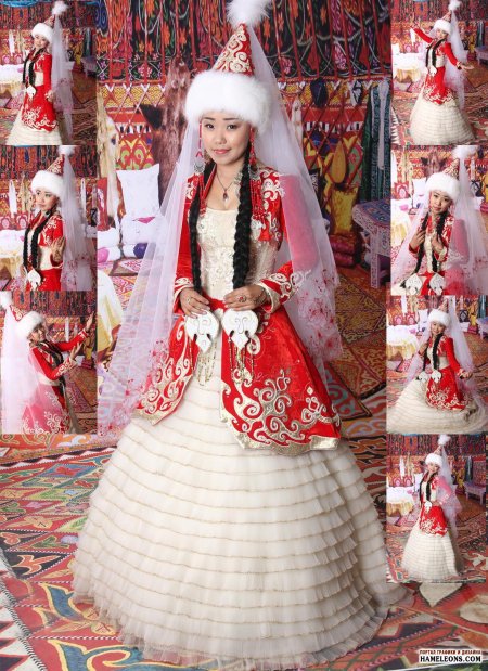 Казахская невеста в саукеле