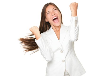 Довольная девушка