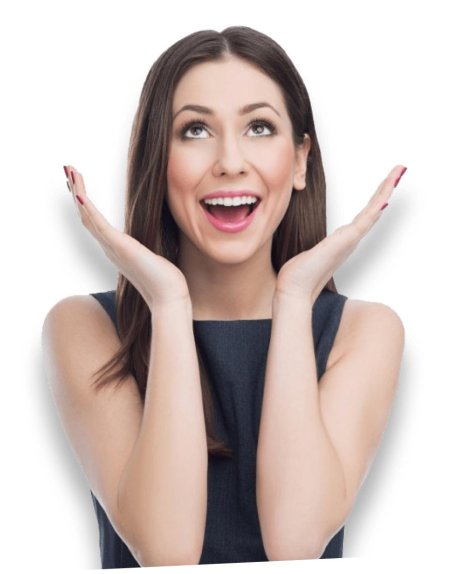 Удивленная девушка