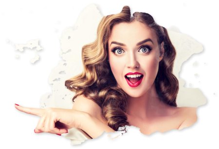 Девушка для рекламы