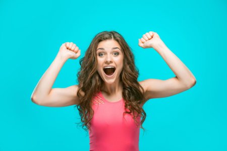 Девушка удивление