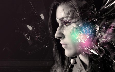 Девушка абстракция