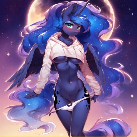 Млп принцесса луна антро секси