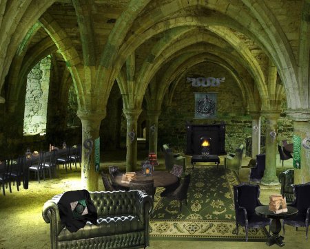 Диван честер зеленый кожа