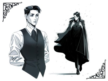 Арт мужчина в костюме