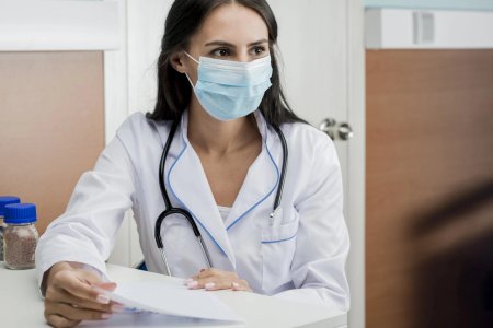 Врач в маске