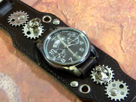 Часы стимпанк наручные мужские