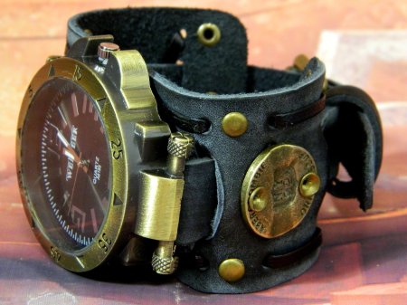 Часы стимпанк наручные мужские