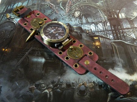 Часы стимпанк наручные мужские