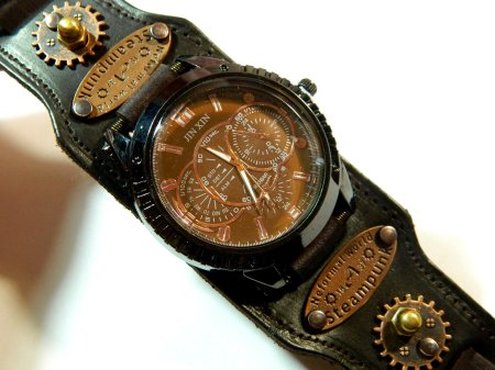 Часы стимпанк leader