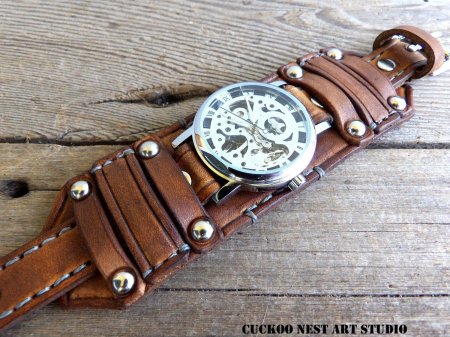 Стимпанк ремешок для часов