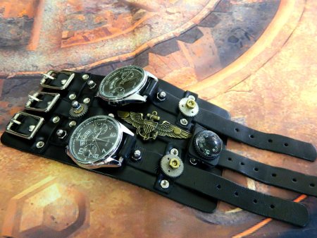 Наручные часы в стиле стимпанк
