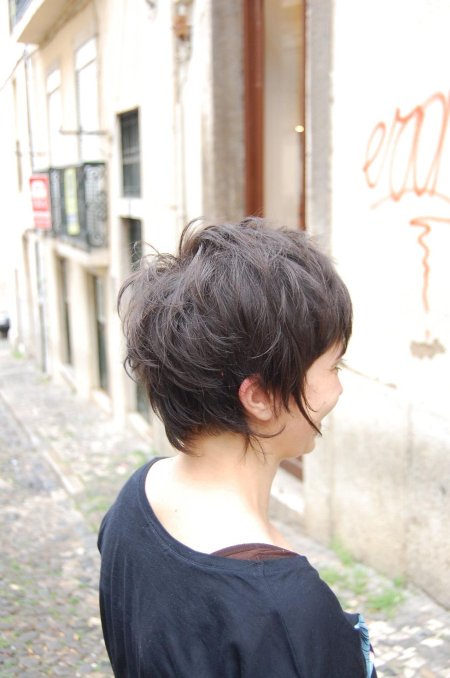 Короткая стрижка со спины