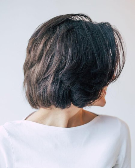 Градуированное каре стрижка