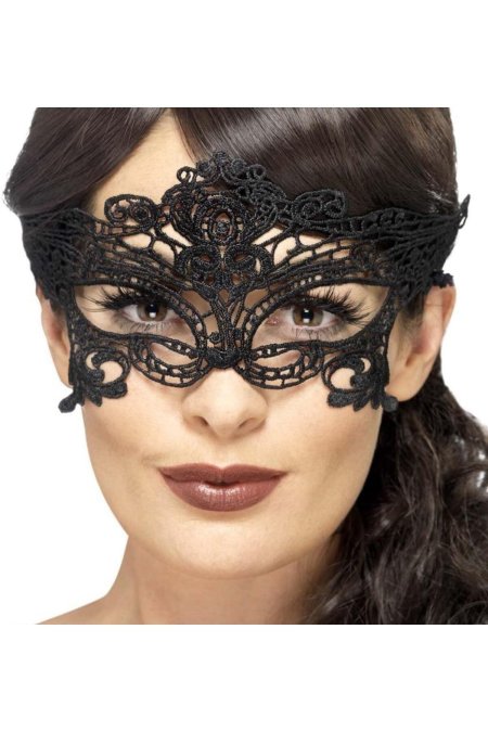 Карнавальная маска кружевная