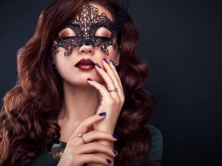 Маска кружевная