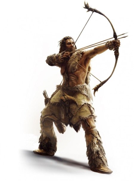 Лук и стрелы первобытных людей