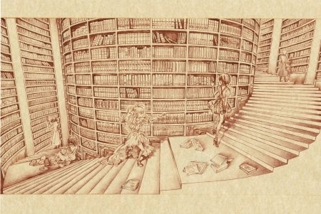 Фон библиотека