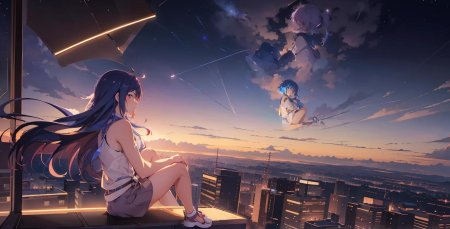 Ночной город аниме