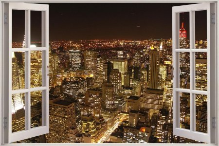 Фотообои окно с видом