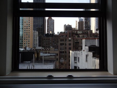 Нью-йорк манхэттен вид из окна