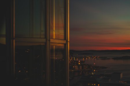 Ночной вид из окна