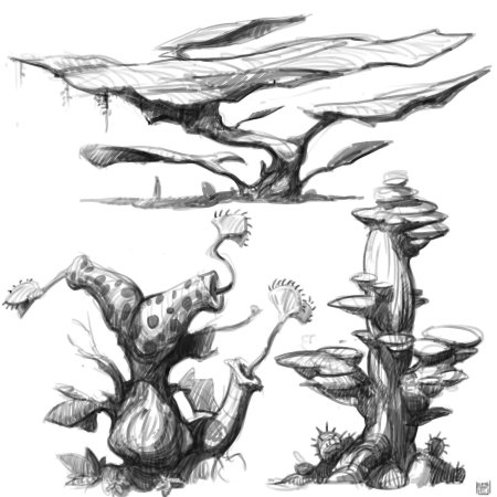 Скетч природа