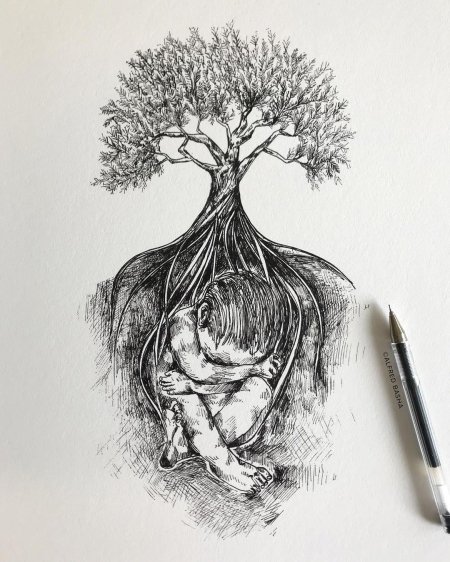 Необычные картины карандашом