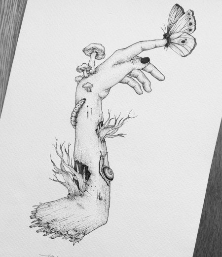 Психоделические рисунки карандашом