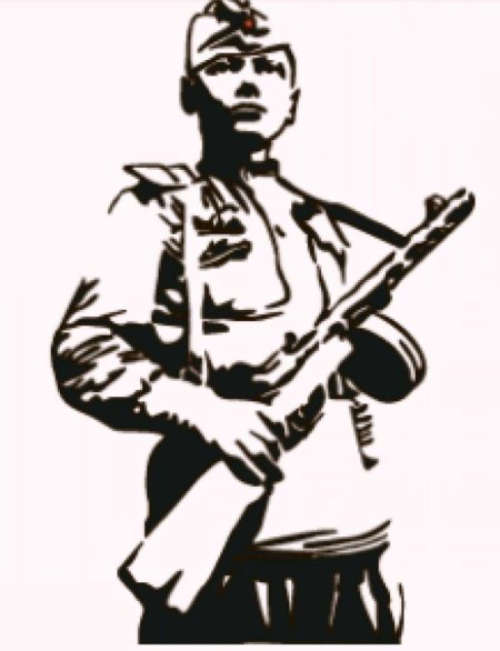 Рисунок солдата великой отечественной войны