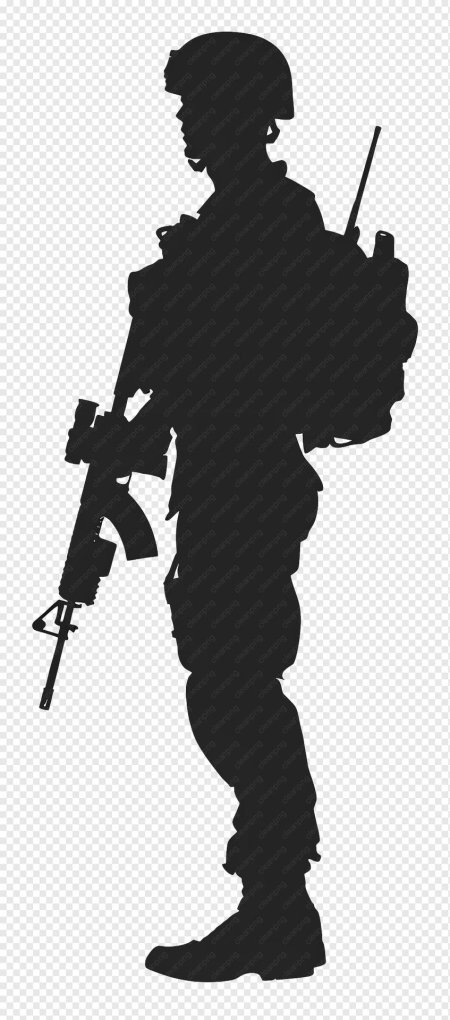 Силуэт русского солдата