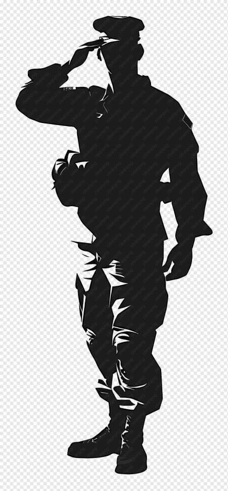 Силуэт солдата