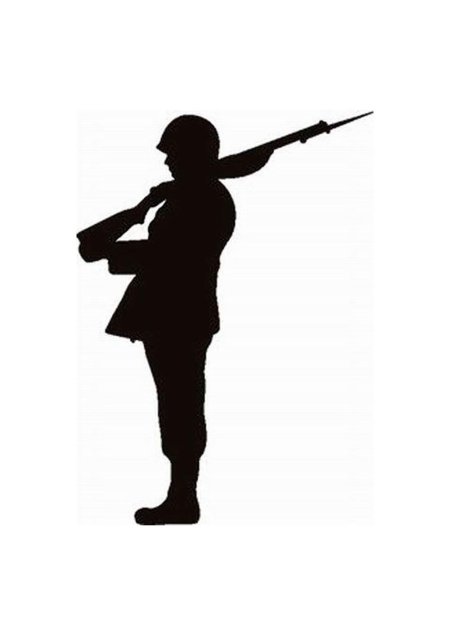 Силуэт солдат