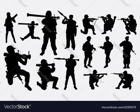 Военнослужащий силуэт