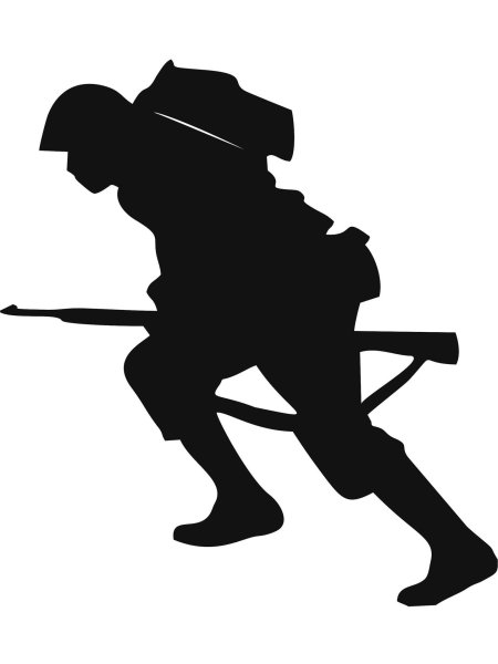 Трафарет солдата для вырезания