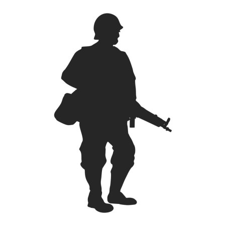 Силуэт солдат