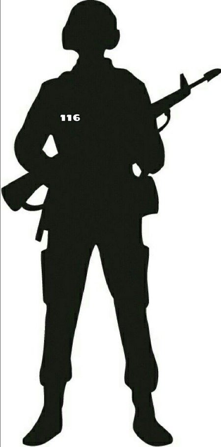 Силуэт солдат