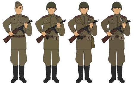 Советский солдат униформа вмв