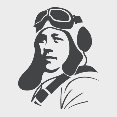 Силуэт летчика