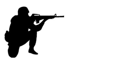 Трафарет солдат