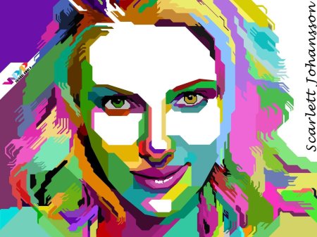 Скарлетт йоханссон портрет поп арт