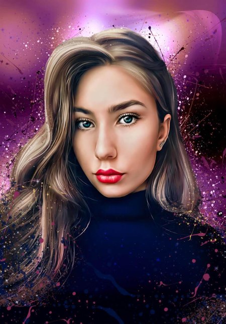 Портрет в стиле дрим арт