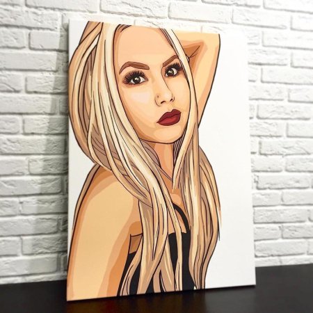 Стилизованные портреты на холсте