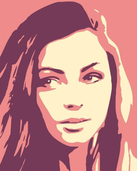 Портрет поп арт