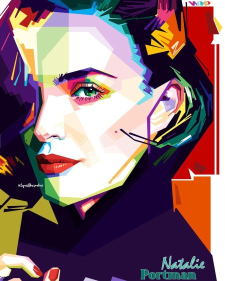 Портрет в стиле wpap